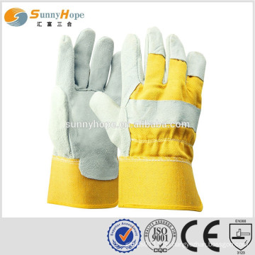 Sunnyhope heiße Verkaufssicherheit gummierte Stulpe Rigger Handschuhe, Leder Handschuhe